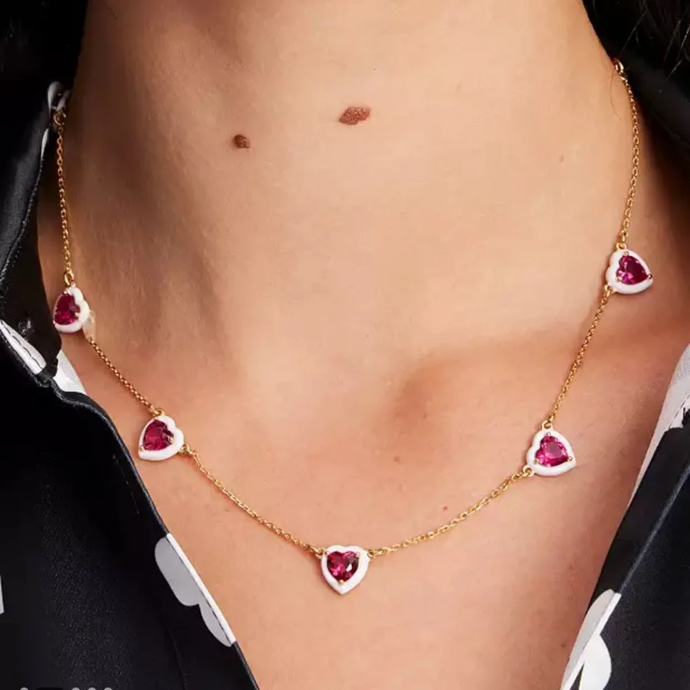 $148 Kate Spade Sweetheart Station Necklace - Picture 2 of 7